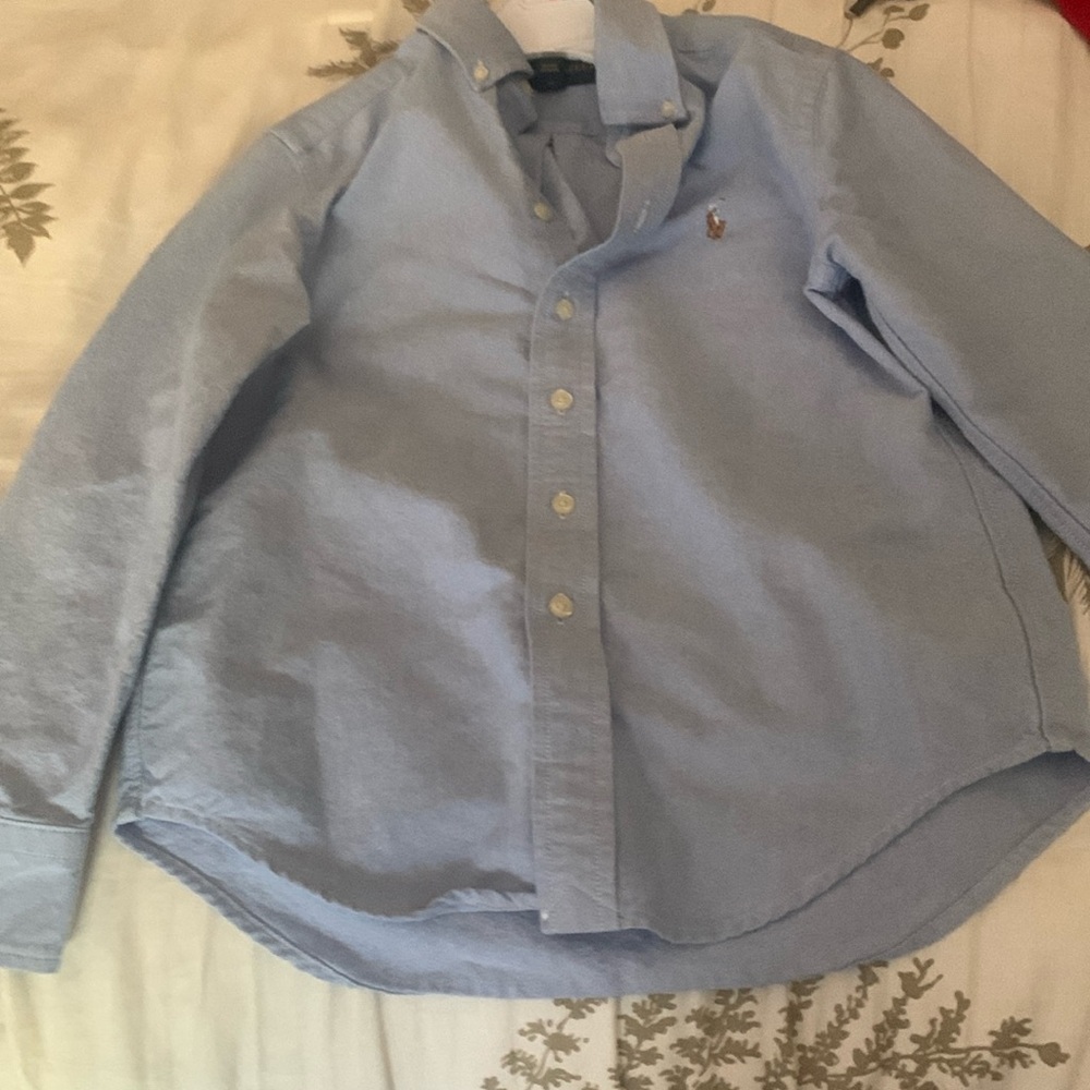 Boys denim button up shirt